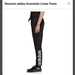 Adidas essential linear pants NWT women’s black